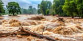 La crue éclair du Texas était difficilement prévisible. © lapeepon, Adobe Stock (image générée avec IA)